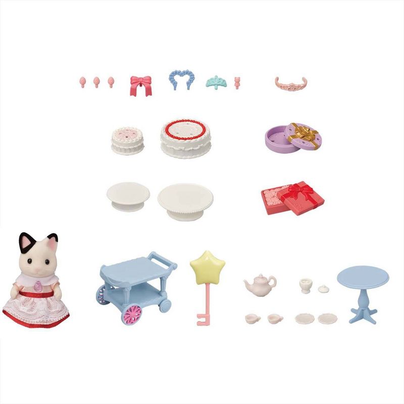 Calico Critters Party Time Playset Tuxedo Cat Girl, 4 of 5