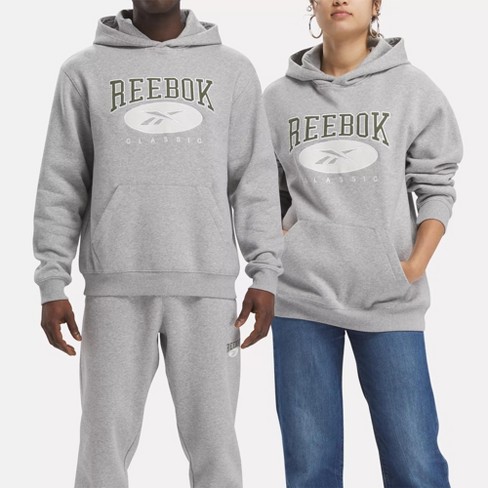 Reebok Classic HOODIE - Hoodie - medium grey heather/grey