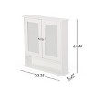 Christopher Knight Home Paden Modern 30" Bathroom Vanity with Mirror Storage Cabinet, Ceramic Sink and Shelves - 3 of 4