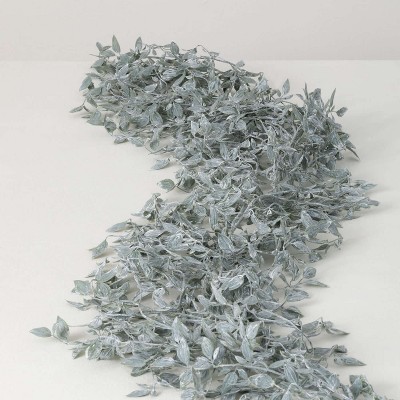 Sullivans Artificial Dusty Green Leaf Garland 66"L Green