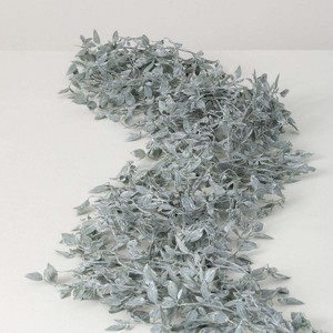 Sullivans Artificial Dusty Green Leaf Garland 66"L Green - 1 of 2