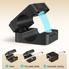 ChicFurnit 6 Pack Cord Organizer, Adhesive Charging Cable Clips Holder for Nightstand, Easy Secure Cord Keeper Cable Clips Wire Management, Black - 4 of 4