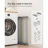 SONGMICS Foldable Clothes Drying Rack, Laundry Drying Rack, Clothes Airer, Steel Frame, 14.6 x 29.5 x 53.2 Inches, Easy Assembly, Indoor Outdoor Use - 4 of 4