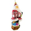 Huras Family 7.0 Inch Hygge Santa Christmas Hand-Painted Ornament Tree Ornaments - 2 of 3