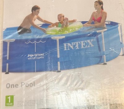 Intex Easy Set 10 ft. x 2.5 ft. Round 30 in. Deep Hard Sided Pool 28200EH +  28601EG - The Home Depot