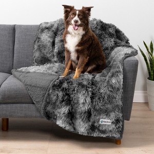 PetAmi Waterproof Pet Blanket Dogs Cats Puppy, Soft Faux Shearling Fur Cover, Leakproof Fleece Fuzzy Plush Reversible - 1 of 4