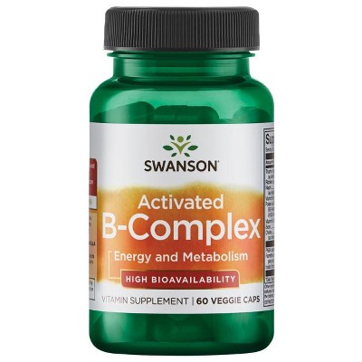 Swanson Activated B-Complex - High Bioavailability 60 Veg Caps.
