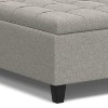 Sapphtopaz Modern Ottoman with Storage Square Upholstered Coffee Table with Lift-Up Top Versatile Storage Bench for Living Room, Entryway - 3 of 4