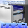 VEVOR 24 inch Undercounter Refrigerator, 2 Drawer Refrigerator with Different Temperature, 4.87 Cu.ft, Waterproof Under Counter Freezer Fridge - 4 of 4