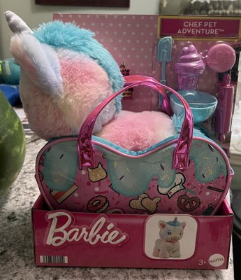 Barbie Chef Pet Adventure Stuffed Animal, Unicorn Toys, Plush With Purse  And 5 Accessories : Target