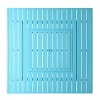 42" Square Aluminum 55000 BTUs Propane Paneled Fire Table with 2 Covers - Oakland Living
 - 3 of 4