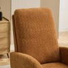 Kumasinova Accent Rocking Chair Nursery Rocker with Footrest&Side Pockets,Modern Glider Chair with Rubberwood Legs for Living Room,250lbs Max - 4 of 4