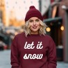 Simply Sage Market Women's Graphic Sweatshirt Let It Snow Bold Cursive - 2 of 4