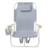Sunnylife Luxe Beach Chair - The Resort Coastal Blue-Fabric Lounger, Cooler Bag - 3 of 4