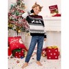 Christmas Sweater Long Sleeve Crew Neck Knitted Holiday Pullover Reindeer for Kids - 4 of 4
