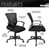 Racxily Techni Mobili Ergonomic Mesh Office Chair with Adjustable Height & Tilt ¨C Economical Desk Chair with Lumbar Support, Swivel Base & Armrests - 4 of 4