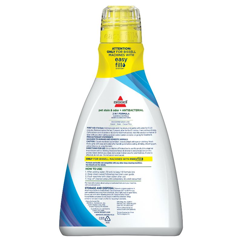 BISSELL Pet Stain &#38; Odor + Antibacterial Carpet Formula - 1567A, 3 of 8