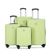 FURNIinspire Bag and Luggage Sets 4 Piece Stylish Suit Cases Lightweight Suitcases with Wheels for Travel Business, Green, 18.78"*10.83"*28" - 2 of 4