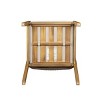 Set of 2 Outdoor Dining Chairs with Cushions and Rope Backrest, Solid Wood Armchairs for Patio or Garden–Tanpinhause - 4 of 4