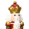 LuxenHome Lighted Nutcracker Bugling Soldier, Battery Operated Christmas Holiday Decoration - 3 of 4