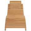 Sun Lounger Folding Brown 184 x 55 x 59 cm Solid Teak Wood vidaXL - 4 of 4