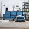 NicBex 3-Seater Chenille Sofa Couch with Removable Storage Ottoman & Cup Holders,Upholstered Sleeper Sofa for Living Room,Bedroom - 4 of 4