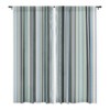 Sheila Wenzel-Ganny Lavender Mint Blue Stripes 84" x 50" Single Panel Blackout Window Curtain - Deny Designs - 3 of 4