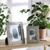 Modern Picture Frame with Diamond Border Pattern - Decorative Photo Frame Perfect for Entryway, Lving Room Decor, and Home Decor - 4 of 4