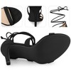 Perphy Women's Lace-Up Open Toe Stiletto High Heels Sandals - 3 of 4