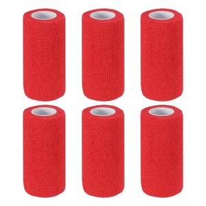 Unique Bargains Self-Adhesive Elastic Breathable Athletic Tapes 6 Rolls - 1 of 4