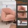 DYHOME Mid-Century Modern Accent Chair, Tufted Upholstered Armchair for Living Room, Bedroom, Set of 2 - 4 of 4