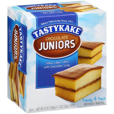 Tastykake Chocolate Junior Layer Cakes - 4ct/12oz