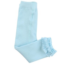 RuffleButts Baby Girls Footless Ruffle Tights - 1 of 2