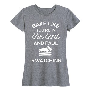 Women's - Instant Message - Bake like You're in the Tent Short Sleeve Graphic T-Shirt - 1 of 4