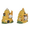 Transpac Light Up Gnome Bee House Decor Set of 2 Spring Home Decorations Resin Figurines for Spring and Summer - 3 of 4