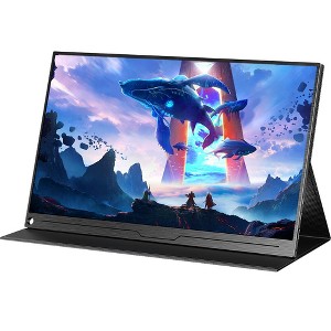 18" Portable Gaming Monitor, 2.5k 2560x1600, 16:10 Wide Screen, 100% DCI-P3, FreeSync, HDR, Laptop Screen Extender for Mac, Switch, Xbox, PS4/5 - 1 of 4