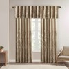 Vynxaria Branch Embroidery Curtain Panel (50" W x 84" L)Faux Silk Sheen, Lined for Privacy, Rod Pocket/Back Tab, 100% Polyester - 3 of 4