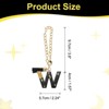 Unique Bargains Resin Lightweight Decorative Tassel Keychain Handle Charm Black with Gold Foil 1 Pc - 2 of 4