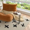 NicBex Modern C-Shaped Wooden End Table with Metal Frame Slide,Natural Side Table,Coffee Table for Bedroom,Living Room - 3 of 4
