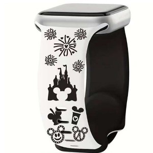 HTUTWOO Cartoon Embossed Band Compatible with Apple Watch Bands 40mm 38mm 44mm 45mm 41mm 42mm 49mm,for iWatch Series 10 9 8 7 6 5 4 3 2 1 Ultra - 1 of 4