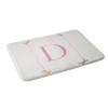 Deny Designs April Lane Art Simple Bow Monogram Memory Foam Bath Mat - 2 of 4