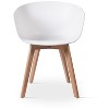 Nordlys Set of 4 Wood and Polypropylene Dining Chairs Modern Design Style Dining Room - 3 of 4
