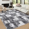 Washable Modern Abstract Living Room Bedroom Area Rugs, Geometric Print Large Throw Carpet for Dining Room - 2 of 4