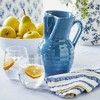 TAG Garden Novelty Shaped Blue Glazed Stoneware Pitcher 64 oz. - 2 of 2