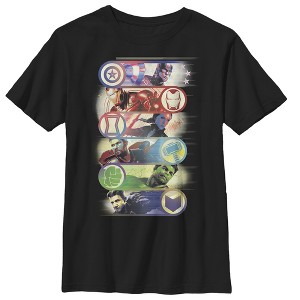 Boy's Marvel Avengers: Endgame Hero Swipe Button T-Shirt - 1 of 4