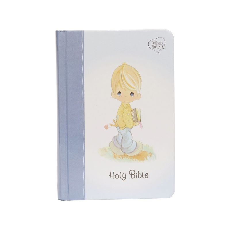 Nkjv, Precious Moments Small Hands Bible, Blue, Hardcover, Comfort Print - by  Thomas Nelson, 1 of 2