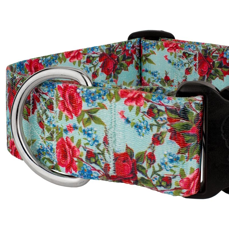 Country Brook Petz 1 1/2 Inch Deluxe Vintage Roses Dog Collar, 4 of 6