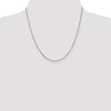 Black Bow Jewelry 2.25mm Sterling Silver Solid Flat Rope Chain Necklace - 2 of 4