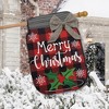 Briarwood Lane Christmas Mason Jar Burlap House Flag Checkered Holly Berries 28" x 40" - 4 of 4