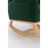 Teddy Fabric Rocking Chair with Ergonomic Back and Side Pocket - 4 of 4